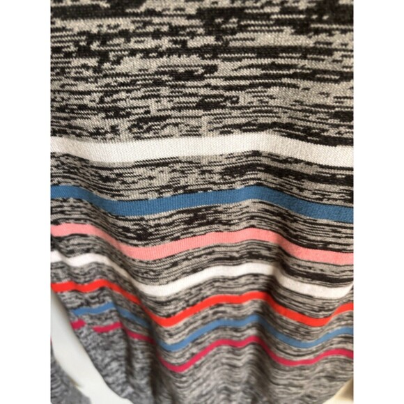 Womens French Connection Black Striped Thin Sweater Tapered Bottom Size XS - Picture 6 of 8
